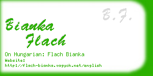 bianka flach business card